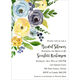Yellow and Blue Corner Flowers Invitations Image 6 of 7